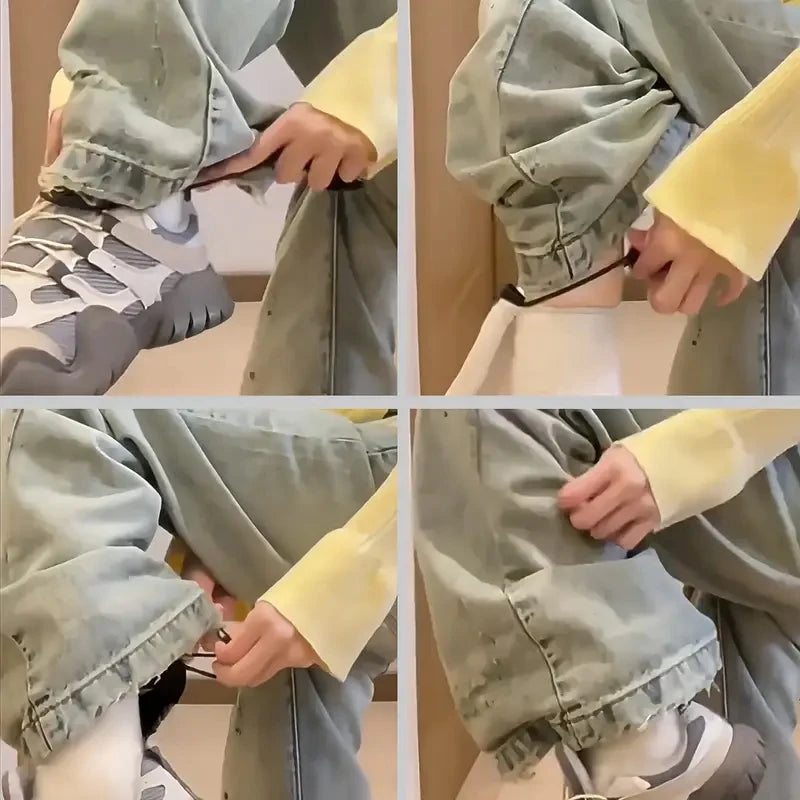 Adjustable Invisible Trousers Garter Clip Prevents Pants Leg Dragging