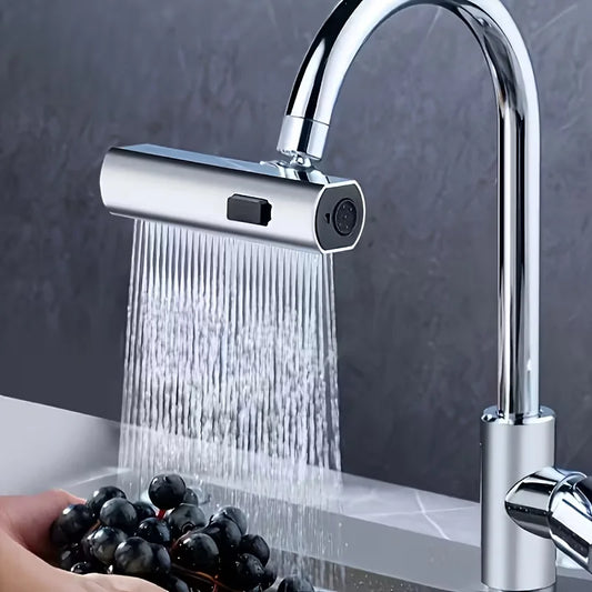 RV Kitchen & Bathroom Faucet | 3-Mode Rotatable Single Handle RV Sink Faucet Peaceful Pleasures Health and Wellness silvery