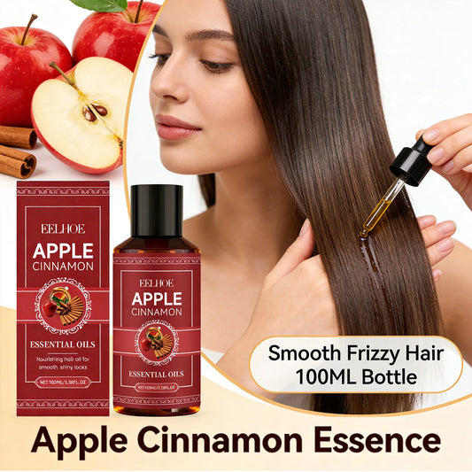 Apple Cinnamon Essential Oils Deeply Nourishing Improving Dry Hair Quality Strengthens Ends Reducing Split Moisturizing Hair Oil Peaceful Pleasures Health and Wellness