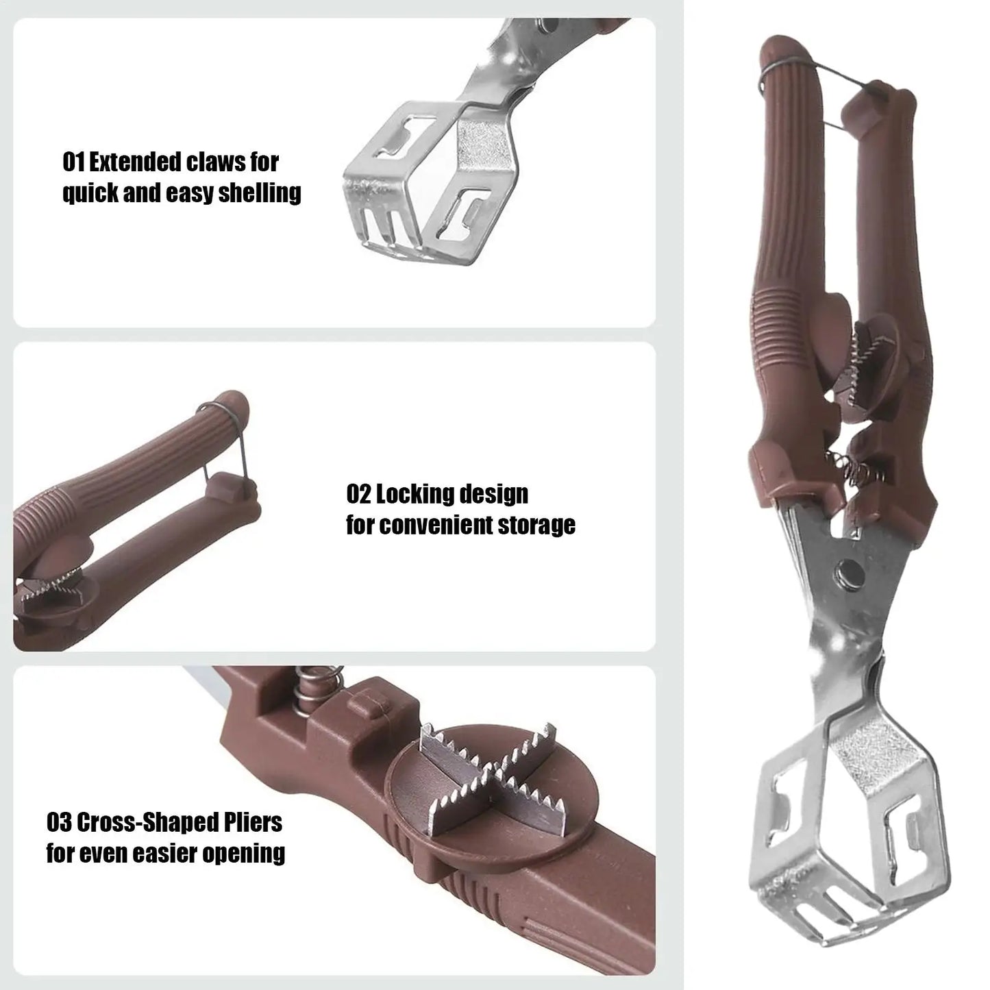 Manual Chestnut Cracker & Nut Opener for Pecans, Walnuts