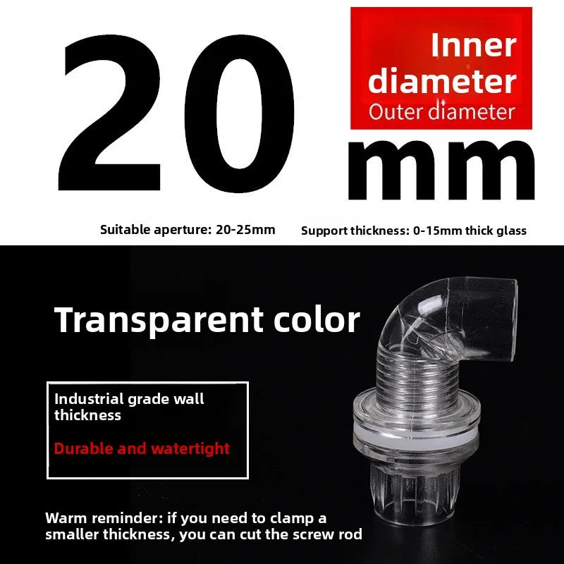 Acrylic Pipe Fittings – Elbow, Tee & End Cap | Fish Tank