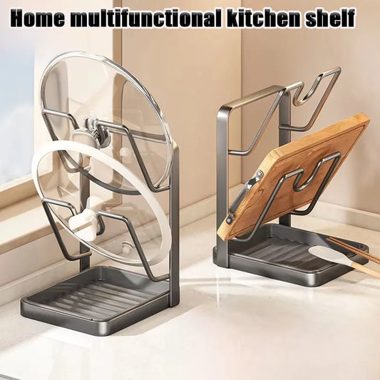 Kitchen Counter Organizer – Pot Lid, Cutting Board & Plate Rack Kitchen Organizer Rack Peaceful Pleasures Health and Wellness