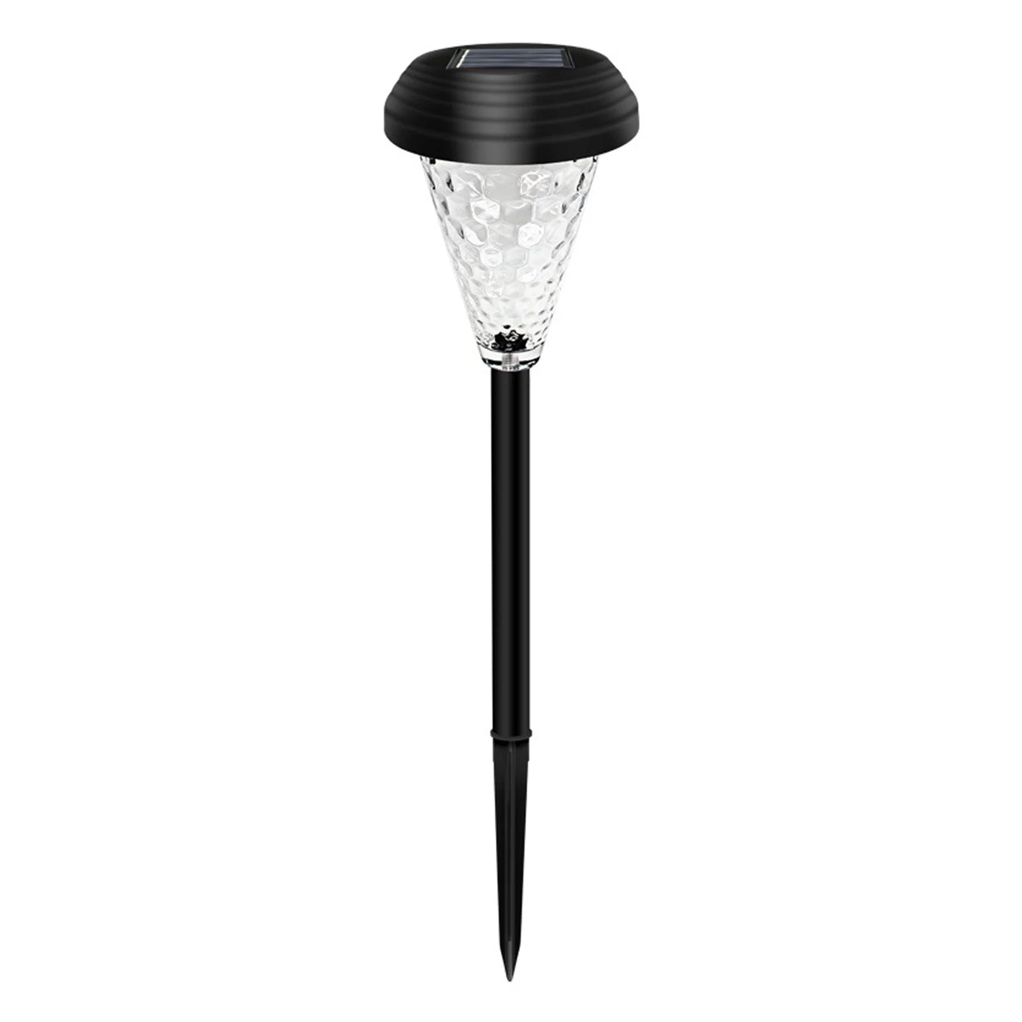 4 Packs Outdoor Lawn Lamp Solar Powered Pathway Light Landscape Decorative Garden Lights Waterproof Glass Lampshade Peaceful Pleasures Health and Wellness