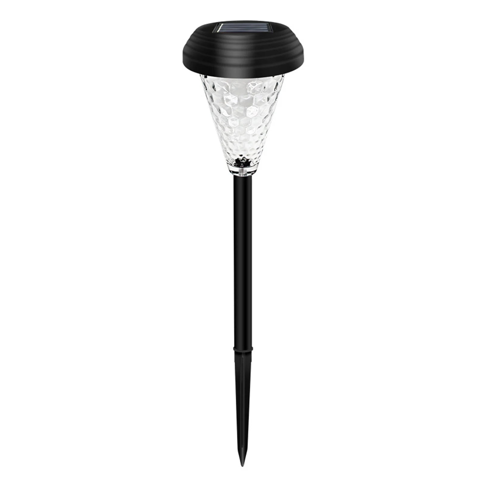 4 Packs Outdoor Lawn Lamp Solar Powered Pathway Light Landscape Decorative Garden Lights Waterproof Glass Lampshade Peaceful Pleasures Health and Wellness