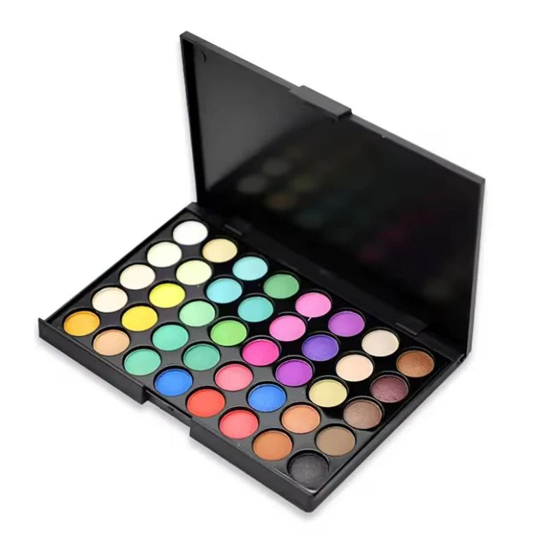 40-Color Glitter & Matte Eyeshadow Palette | Earth Tones