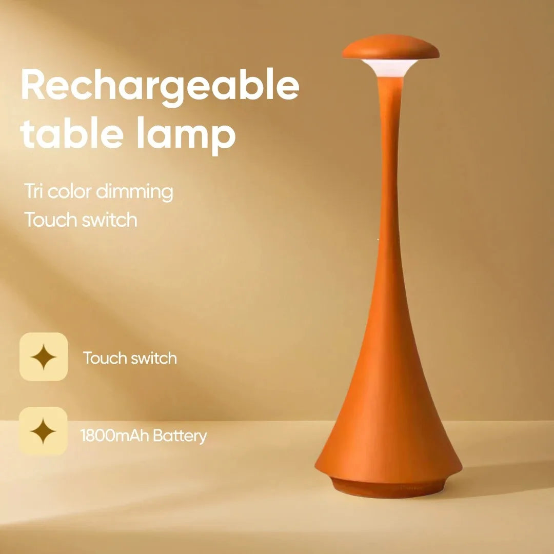 Night Lamp Rechargeable Wireless touch Lamp Creative Lamp USB-C Desk Lamp Hotel Bedroom Atmosphere Light 3 colors Peaceful Pleasures Health and Wellness