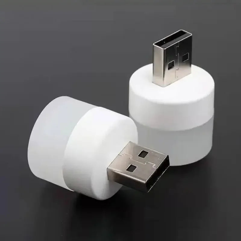 Mini USB LED Night Light – Warm & Cool White Desk Lamp