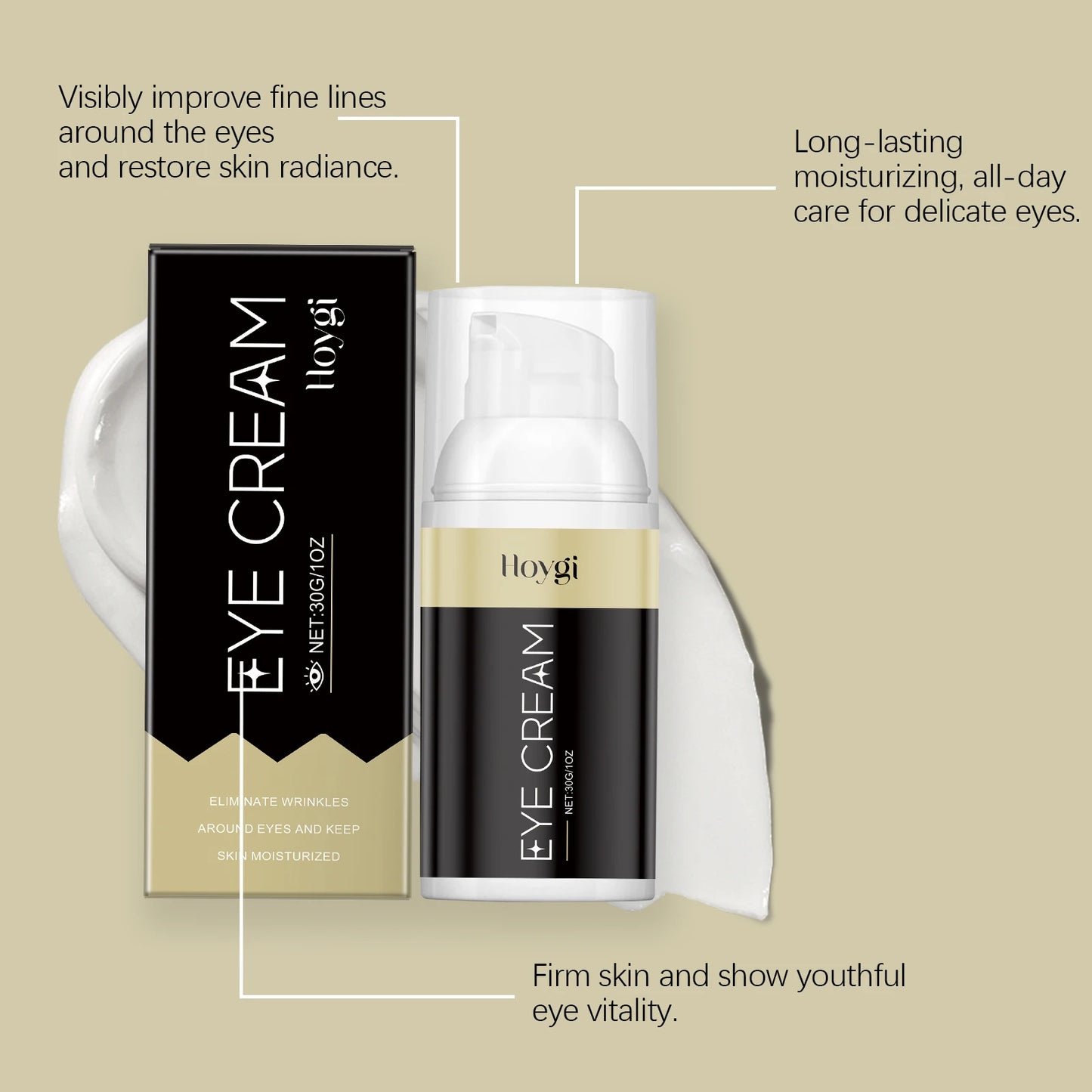 Hoygi Eye Cream – Dark Circles, Puffiness & Fine Lines 30ml