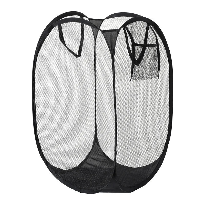 58 Large Capacity Storage Basket Mesh Pop-up Laundry Foldable Dirty