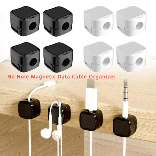 Magnetic Cable Organizer Clips | Desk & Bedside Wire Management Cable Organizer Clips Peaceful Pleasures Health and Wellness