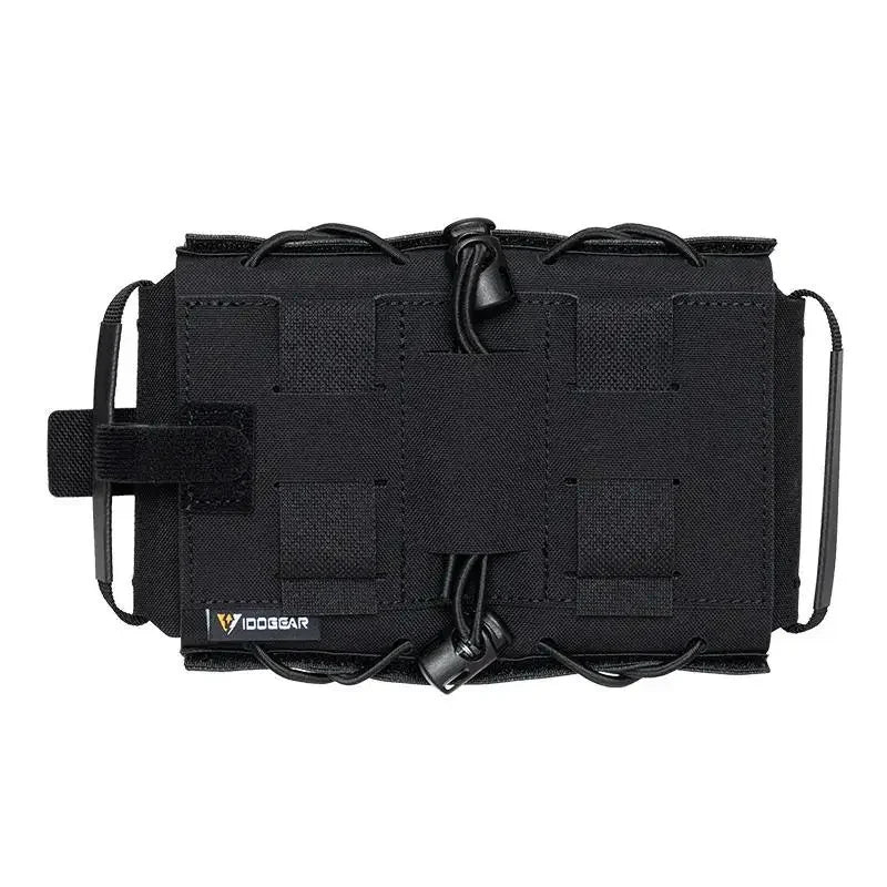 Tactical Medical Pouch Detachable First Aid Kit Quick-release Medical Kit Laser Cut MOLLE Emergency Survival Bag for Outdoor Peaceful Pleasures Health and Wellness Black