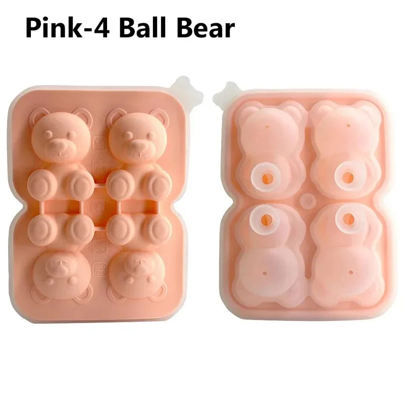 Bear Ice Cube Mold – Food-Grade Silicone Ice Tray