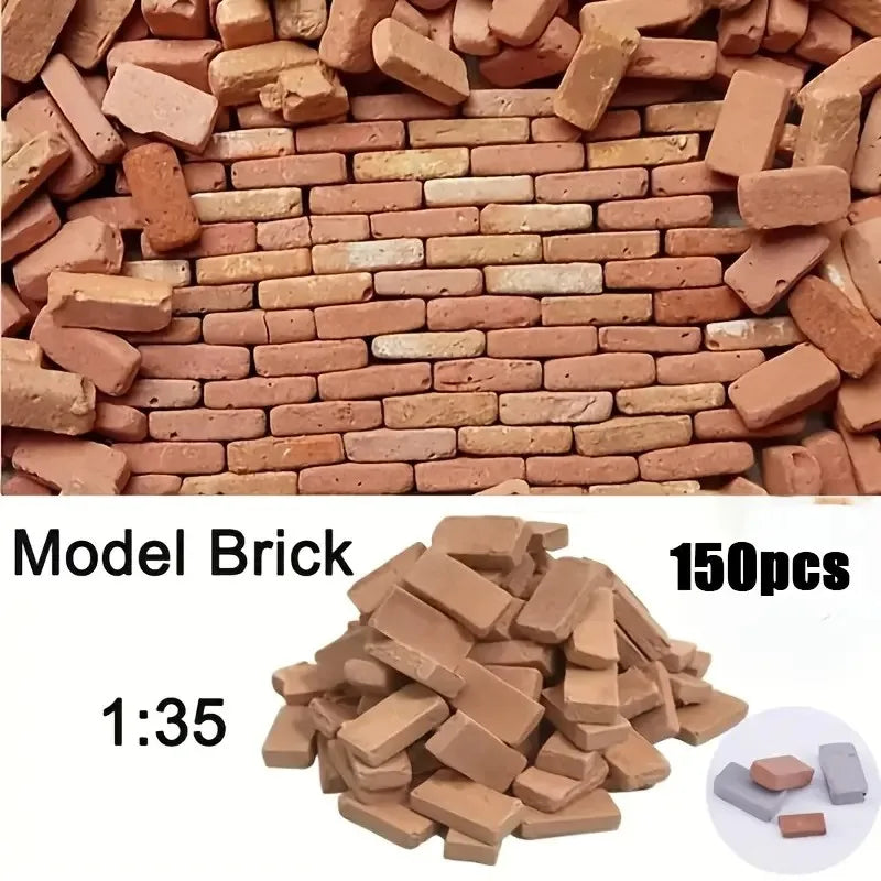 Mini Bricks 1:35 Scale – 150/200 Pcs Dollhouse & Diorama