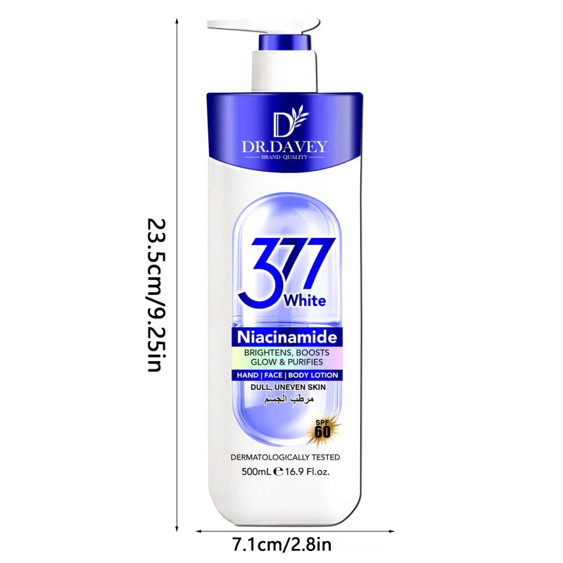 DR.DAVEYNiacinamide Moisturizing Lotion Large Capacity Long-lasting Fragrance Refreshing Moisturizing Non-greasy Nourishing Skin Peaceful Pleasures Health and Wellness