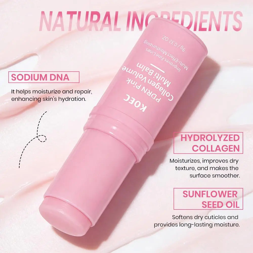 PDRN Pink Collagen Multi Balm Stick – Face, Lip & Eye