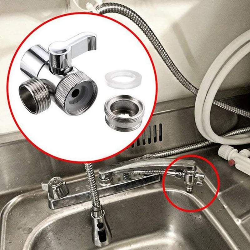 Faucet Splitter Diverter Valve – Kitchen & Bathroom Sink Adapter