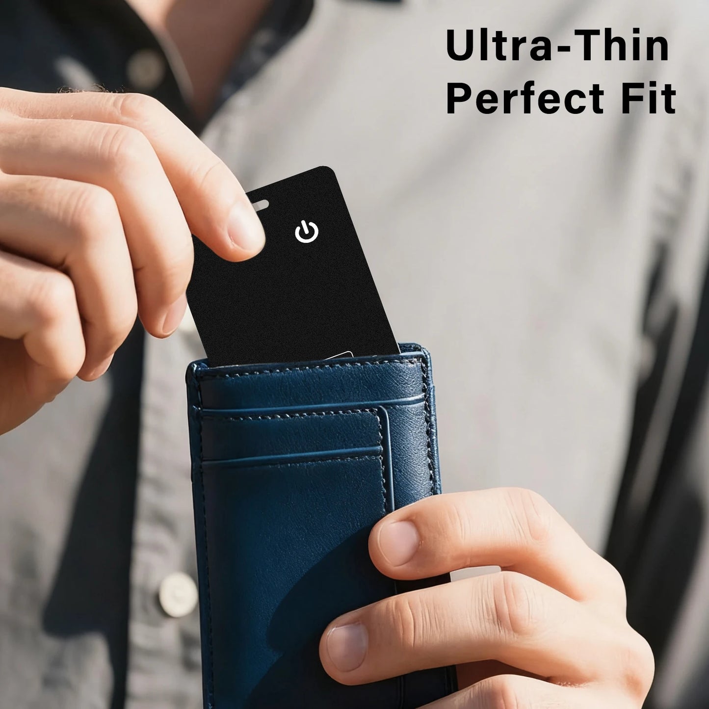 Portable Smart Wallet Track Card, Ultra-thin Anti-Lost Tracker Card Work with Apple Find My App Mini GPS Tracker for IOS System Peaceful Pleasures Health and Wellness