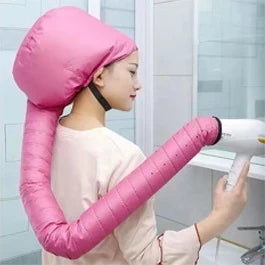 Hooded Hair Dryer Bonnet – Natural Hair Deep Conditioning Travel