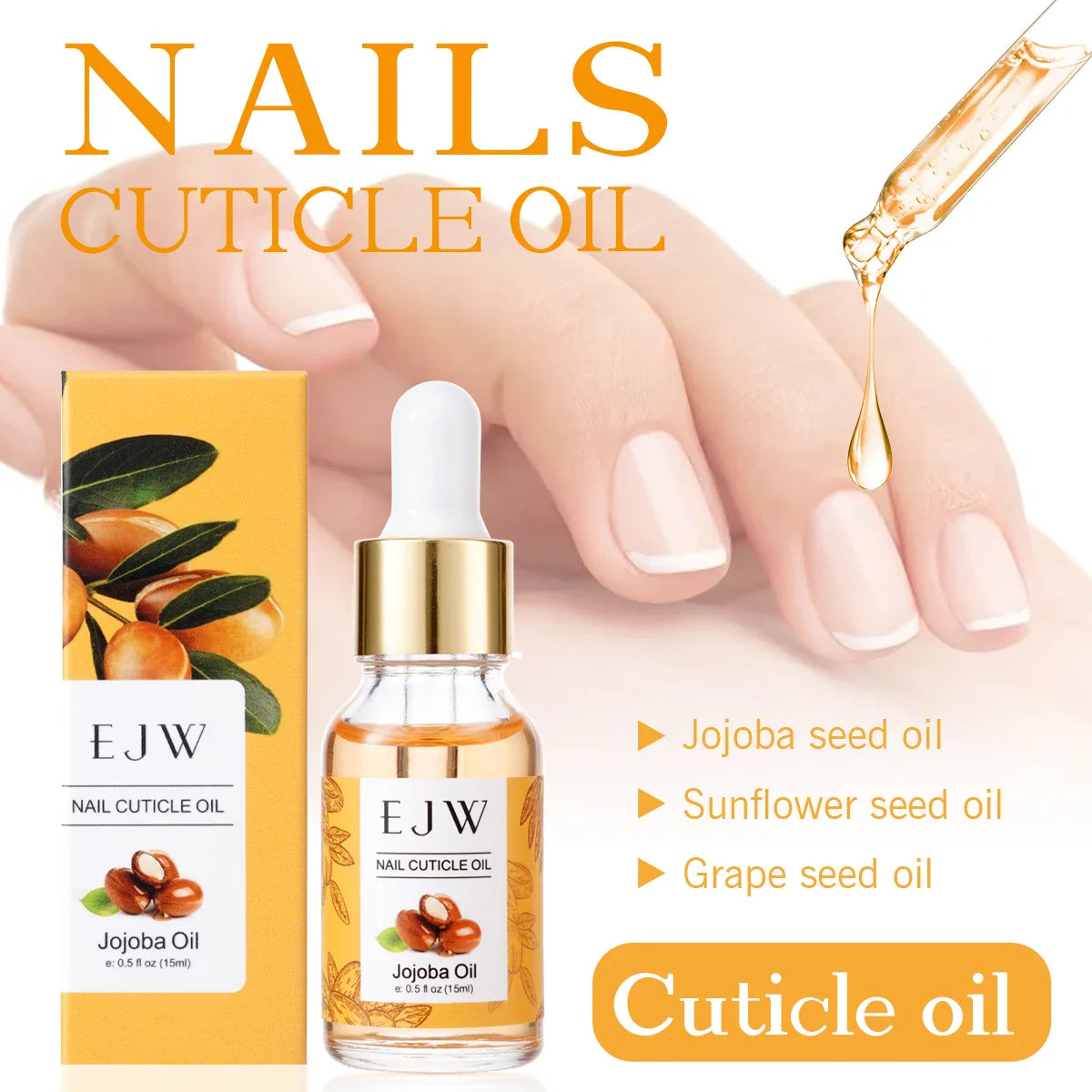 Jojoba Oil Cuticle Oil – Quick-Dry Nail Moisturizer & Repair