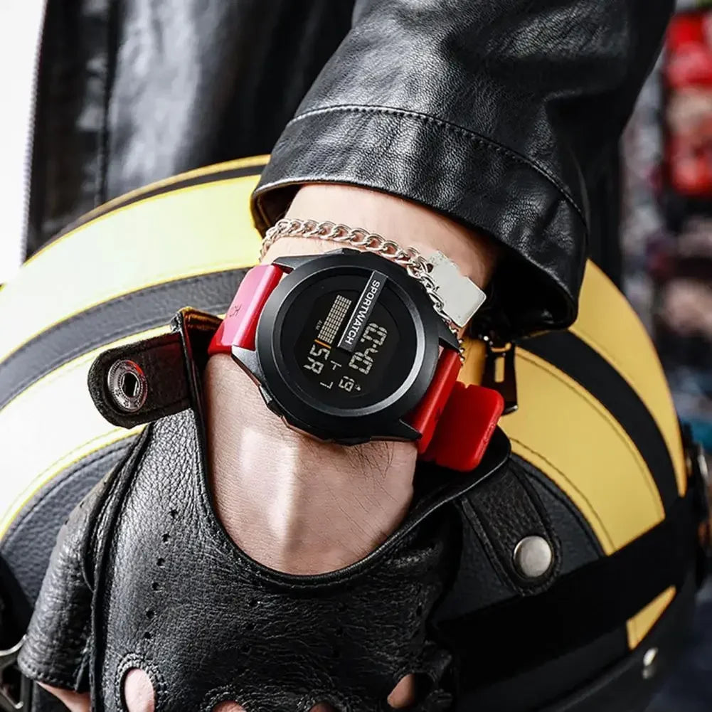 Men's Sports Watches Alarm Clock Multifunction Men LED Digital Watch Waterproof Fitness Sport Electronic Watch for Male Clock Peaceful Pleasures Health and Wellness