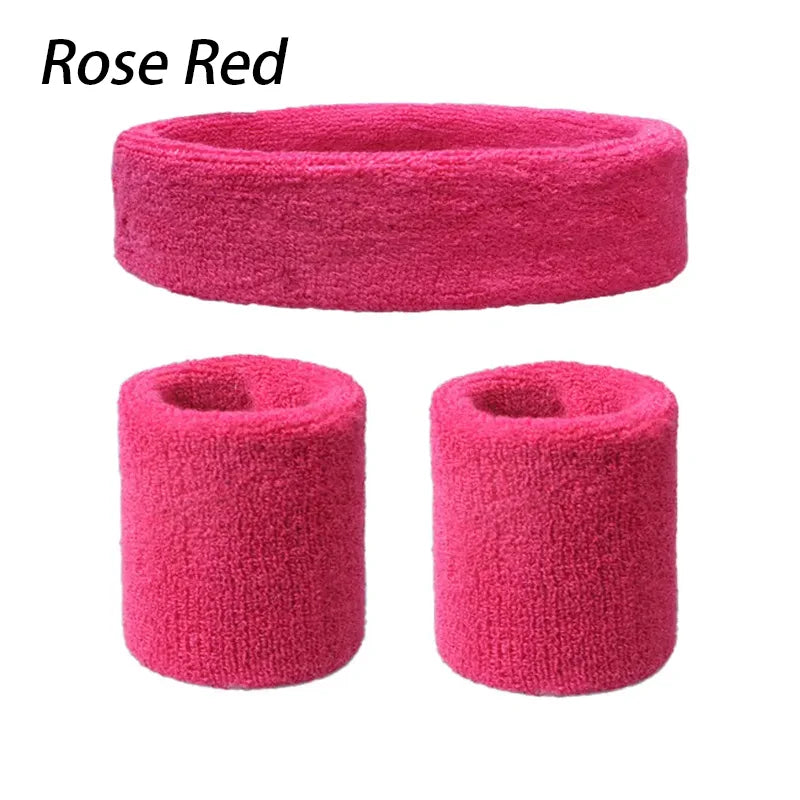A Set Of Wristband Headband Headband Set For Sports,Sweat Absorbing,Basketball,Headband And Wrist Protection Peaceful Pleasures Health and Wellness Peach red One Size