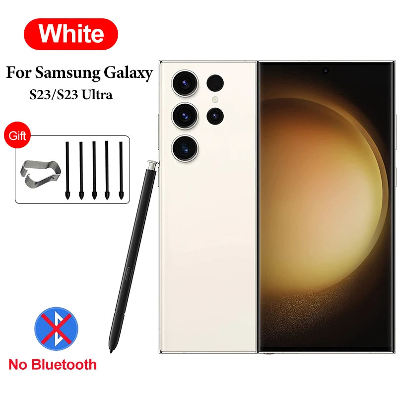 Professional Stylus Pen For Samsung s24ultra s Pen Samsung Touch Pencil Galaxy Pen Stylus For Touch Screen s22 ultra Accessories Peaceful Pleasures Health and Wellness White for S23U