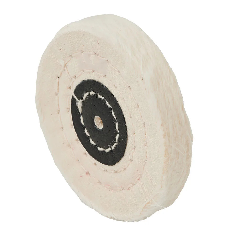 50- White Cotton Lint Cloth Buffing Wheel Gold Silver Jewelry Mirror