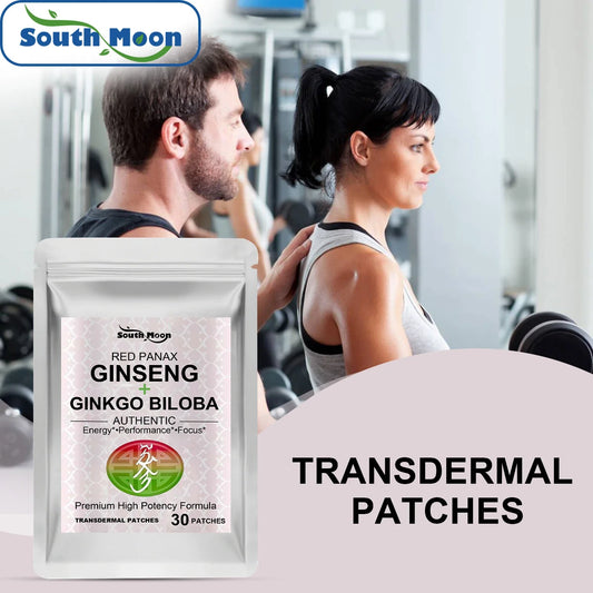 120 Herbal Body Patches – Red Ginseng, Ginkgo & Collagen Herbal Wellness Patches Oasis Select
