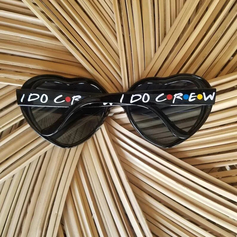 Bride & I Do Crew Sash, Sunglasses & Bachelorette Party Props Bachelorette Party Set Peaceful Pleasures Health and Wellness i do crew Sunglasses