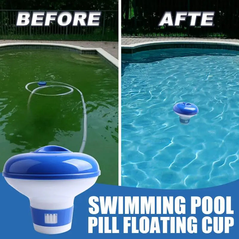 Floating Pool Chlorine Dispenser – Portable 5" Dosing Float