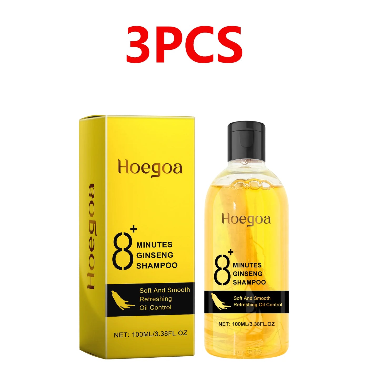 Ginseng Oil Shampoo and Conditioner Hair Strengthens Anti Loss Restore Damaged Cleansing Dandruff Control Hair Growth Shampoo Peaceful Pleasures Health and Wellness 3pcs