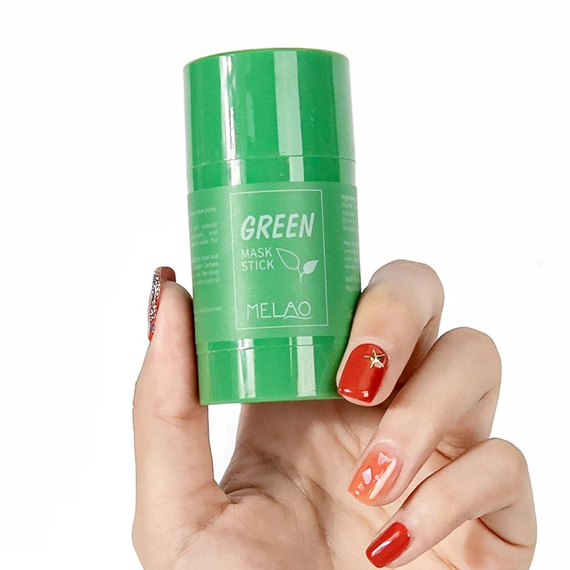 MELAO Green Tea Detox Clay Mask Stick – Purifying Mud Mask