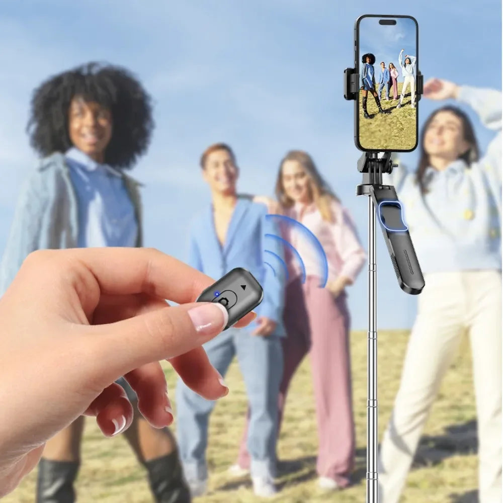 Selfie Stick 1.7 Meter Ultra Long Stretch Portable debounce Phone Holder Bluetooth Remote With Fill light Tripod Stand For Live Peaceful Pleasures Health and Wellness