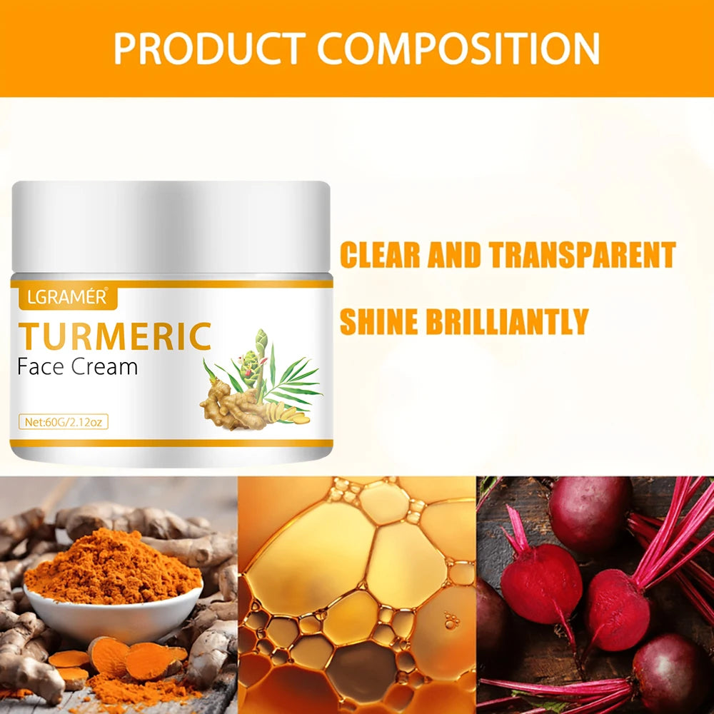 LGRAMER Turmeric Face Cream – Dark Spots, Acne & Wrinkles