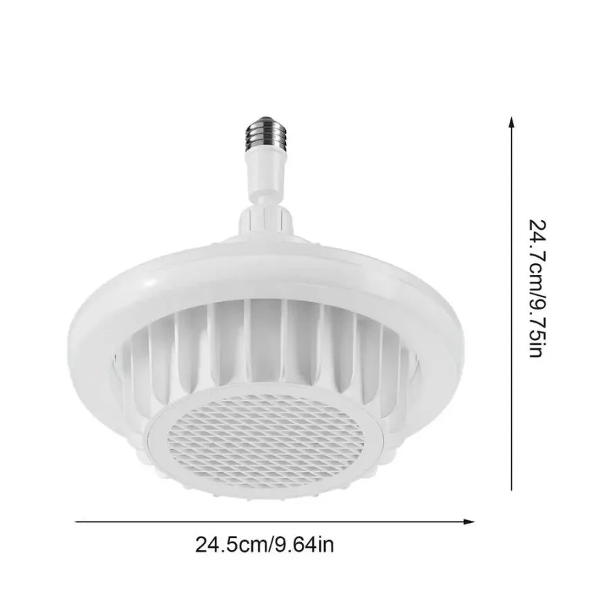 600W Ceiling Fan Heater Light | PTC, LED, Remote – E27