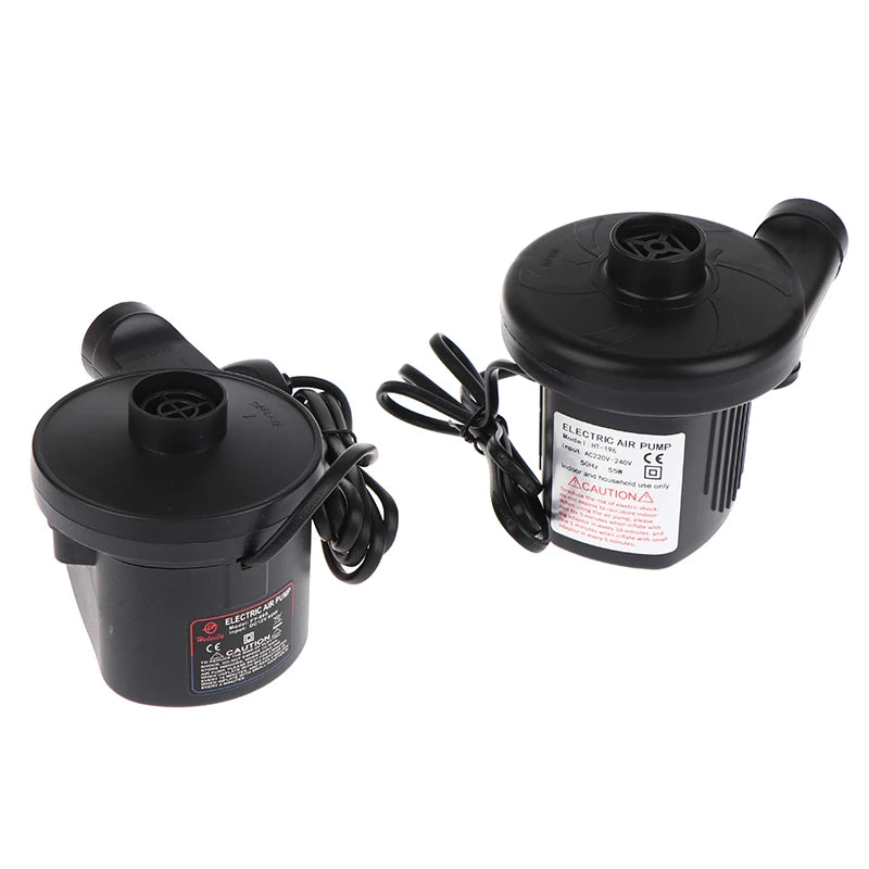 Home Use Camping Inflator Portable Electric Inflatable Pump With 3 Nozzles Air Mattress Boat Auto Air Inflatable Pump For Car Peaceful Pleasures Health and Wellness