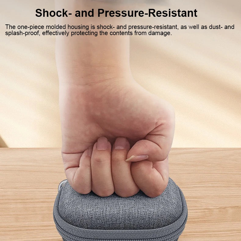 One-Piece Molded Hard EVA Case For Soundcore Aerofit Pro Shockproof Anti Crush Water Resistant With Carabiner Portable Bag Peaceful Pleasures Health and Wellness