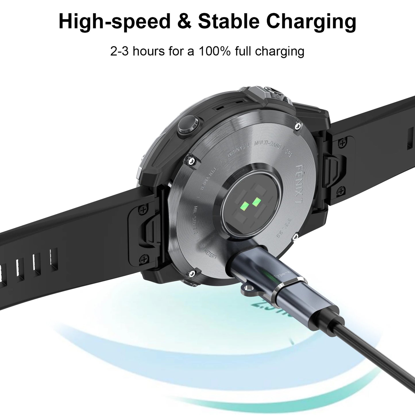 USB-C Charger Adapter for Garmin Fenix 7/6/5, Forerunner & More Peaceful Pleasures Health and Wellness