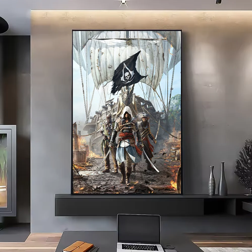 Assassin's Creed HD Poster Waterproof PVC Wall Art Decor Wall Art Poster Peaceful Pleasures Health and Wellness z12 15X20cmNoframe