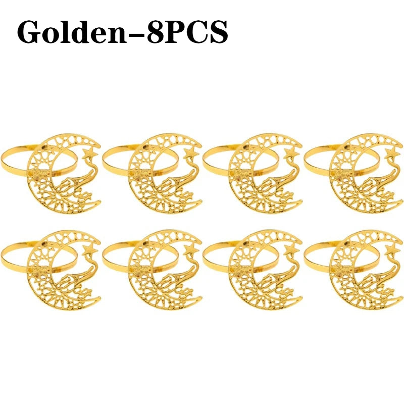 Gold Bismillah Napkin Rings | Ramadan & Eid Table Decor