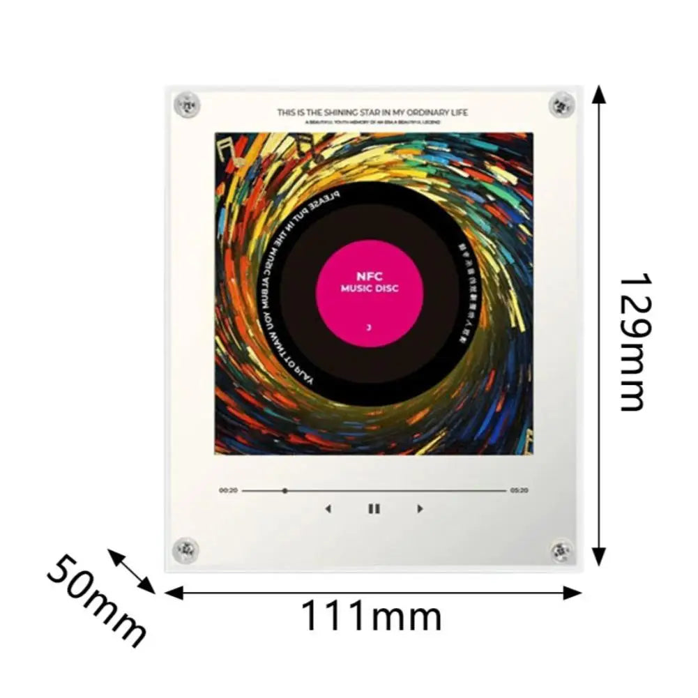 NFC Fridge Music Player – Acrylic Night Light & Built-In Speaker