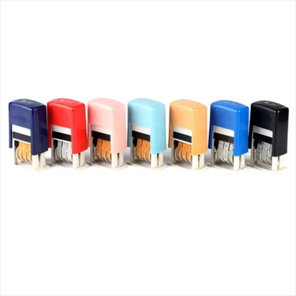 Universal DIY Stamp 4mm Self-Inking Self-Inking Stamps Handle Account Stamp Date Wheel Stamp Date Stamps Automatic Ink Return Peaceful Pleasures Health and Wellness