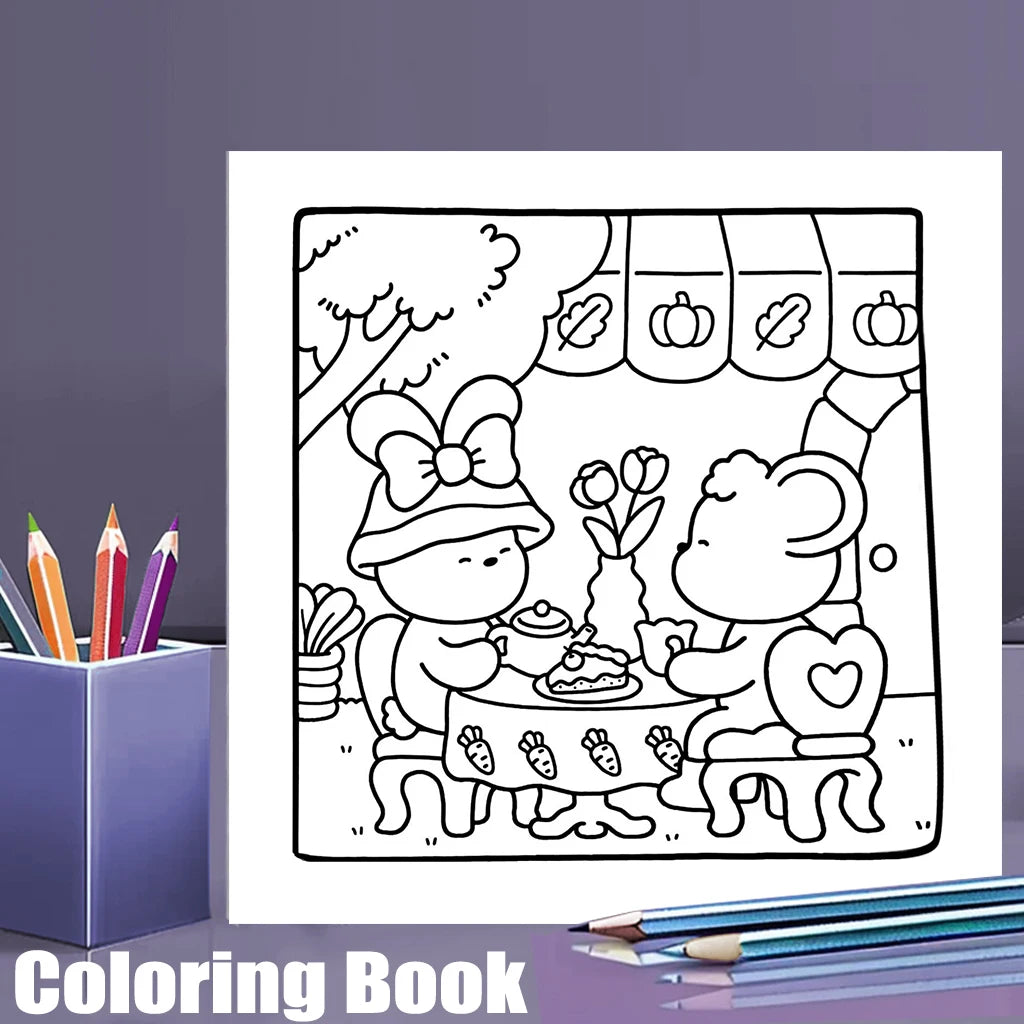 Adult Coloring Book Valentine Christmas Birthday Idea Drawing