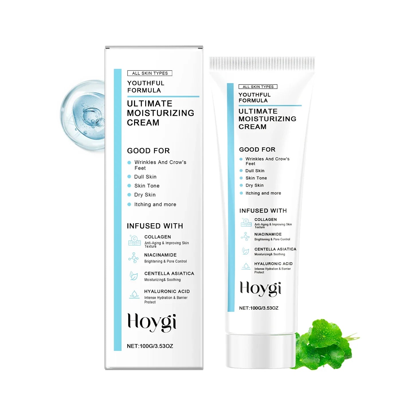 Hoygi Centella Moisturizing Cream – Hyaluronic Acid Skin Repair