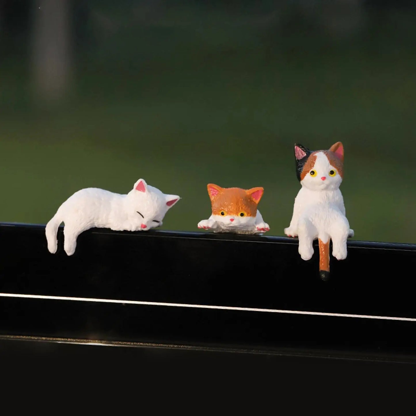 12PCS Mini Cat Figurines Realistic Cute Dashboard Decor & Home Ornament for Car Truck RV, Computer Desk Decorations Peaceful Pleasures Health and Wellness