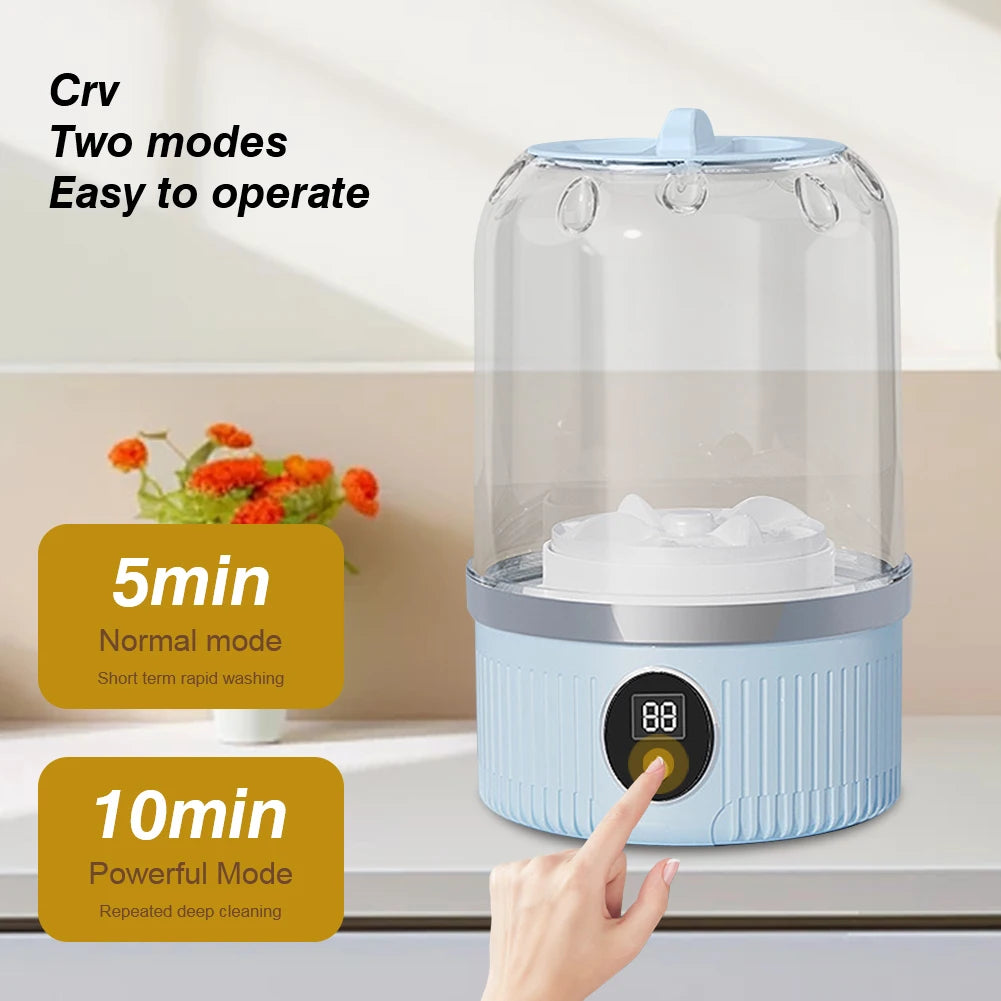 Portable Cordless Mini Washing Machine – Rechargeable Laundry Cup