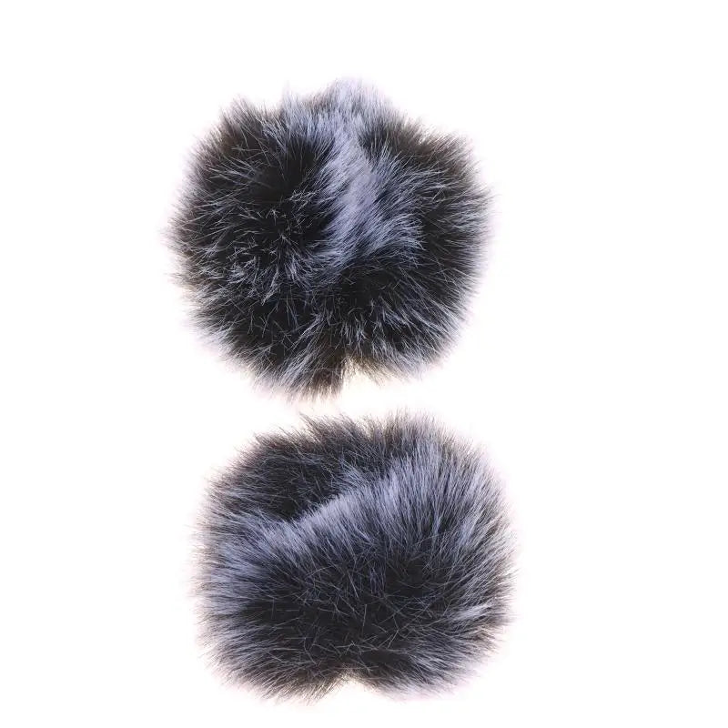 2/4PCS 4cm Universal Lavalier Microphone Furry Windscreen Fur Windshield Wind Muff Soft Microphone Accessories Peaceful Pleasures Health and Wellness 2PCS