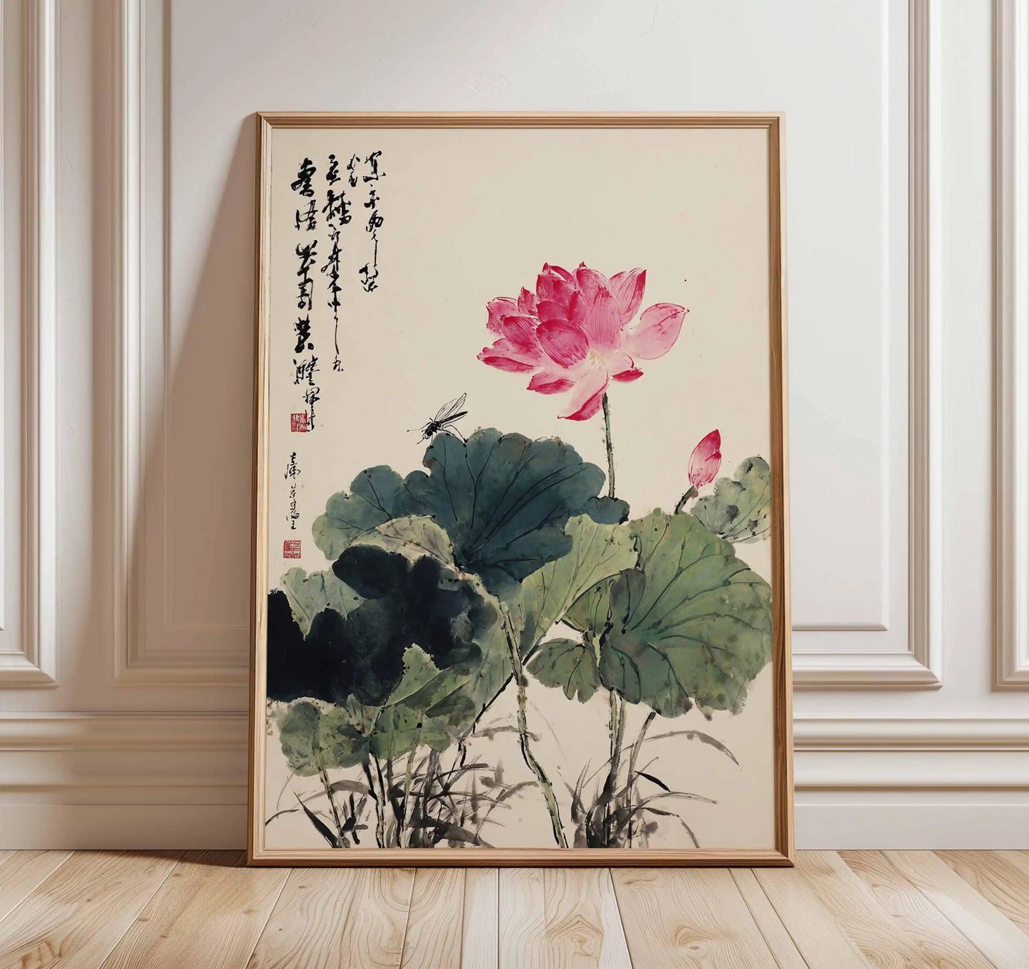 Japanese Crane Poster | Vintage Ukiyo-e Canvas Wall Art Print