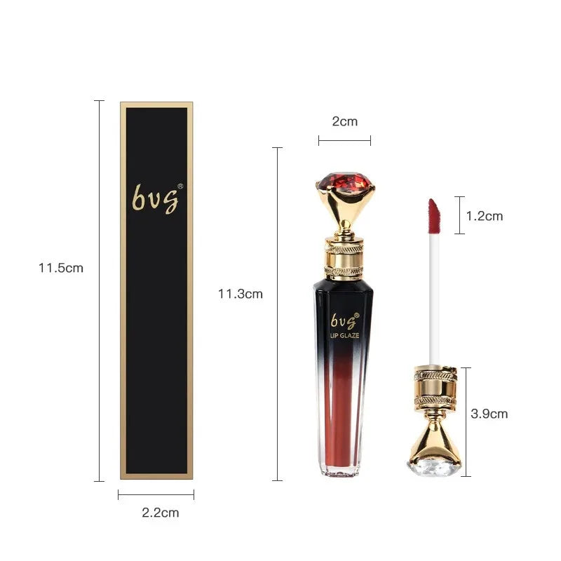 Lip Gloss Durable Moisturizing Waterproof Non-fading Non-stick Cup Color Durable Velvet Matte Lip Gloss Cosmetics For Women Peaceful Pleasures Health and Wellness
