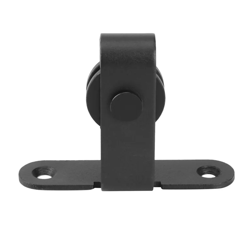 Y51A-2X Sliding Barn Door Hardware Kits Top Mounted Hanging Rail Hanger Track Steel Closet Door Roller Rail For Single Door-B Peaceful Pleasures Health and Wellness